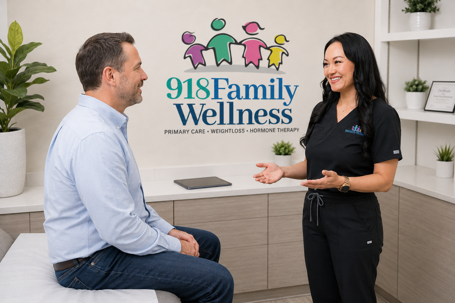Men’s testosterone therapy consultation